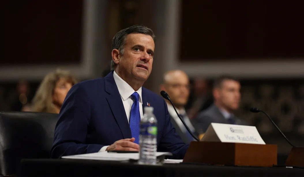 Former director of National Intelligence John Ratcliffe testifies before at a confirmation hearing on Capitol Hill in Washington, D.C., January 15, 2025.(Leah Millis/Reuters)