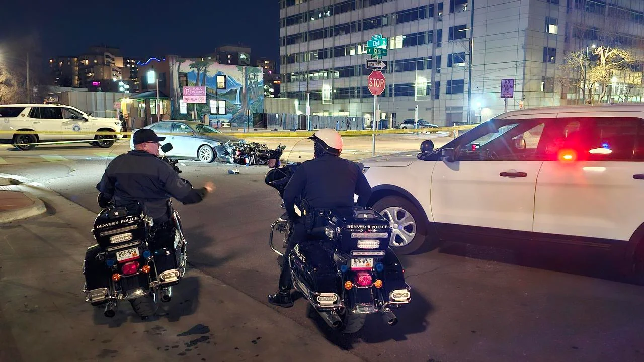 Denver police officer seriously injured in motorcycle crash
