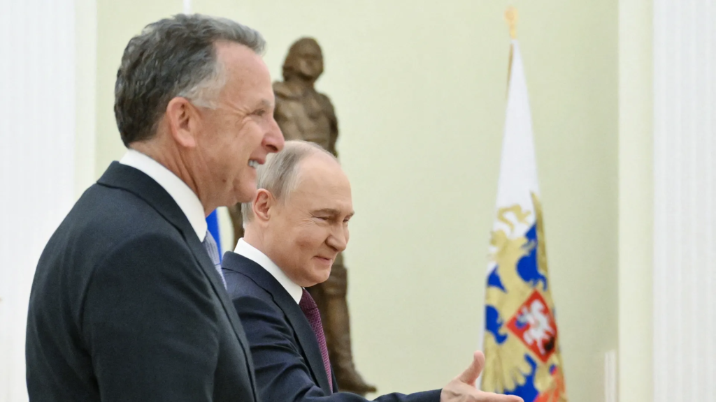 Putin y Witkoff in Moscow.