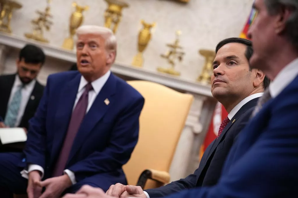 U.S. President Donald Trump and Secretary of State Marco Rubio.