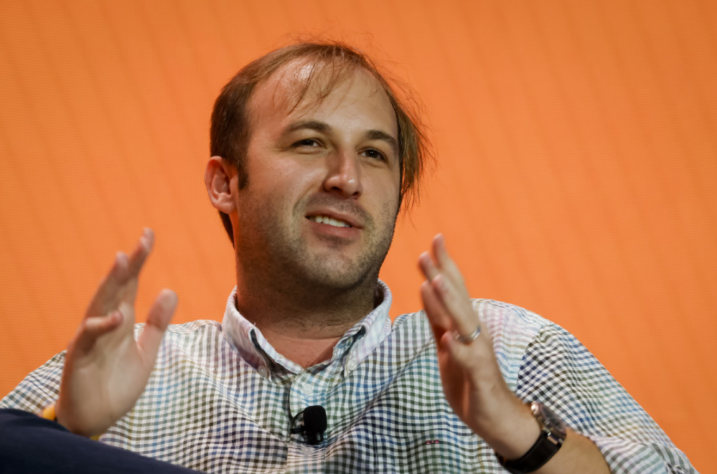 David Bailey, Nakamoto Holdings CEO, speaking at a Bitcoin conference.