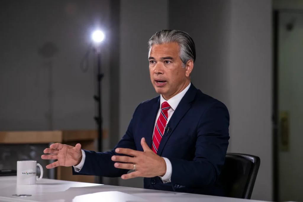 California Attorney General Rob Bonta.