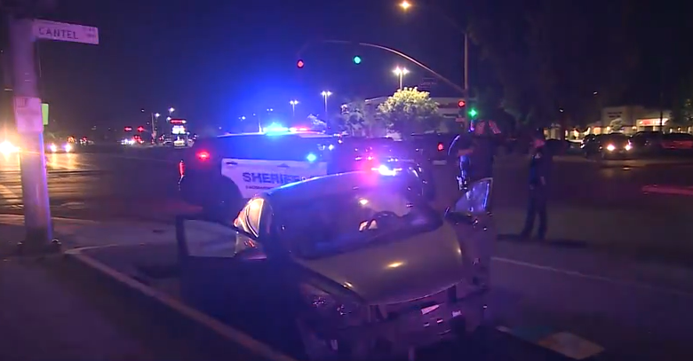 Pursuit of stolen car ends with suspect crashing in North Highlands
