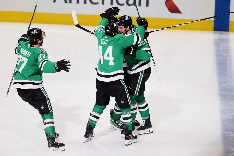 Stars beat Jets 2-1 in overtime to advance to the Western Conference final
