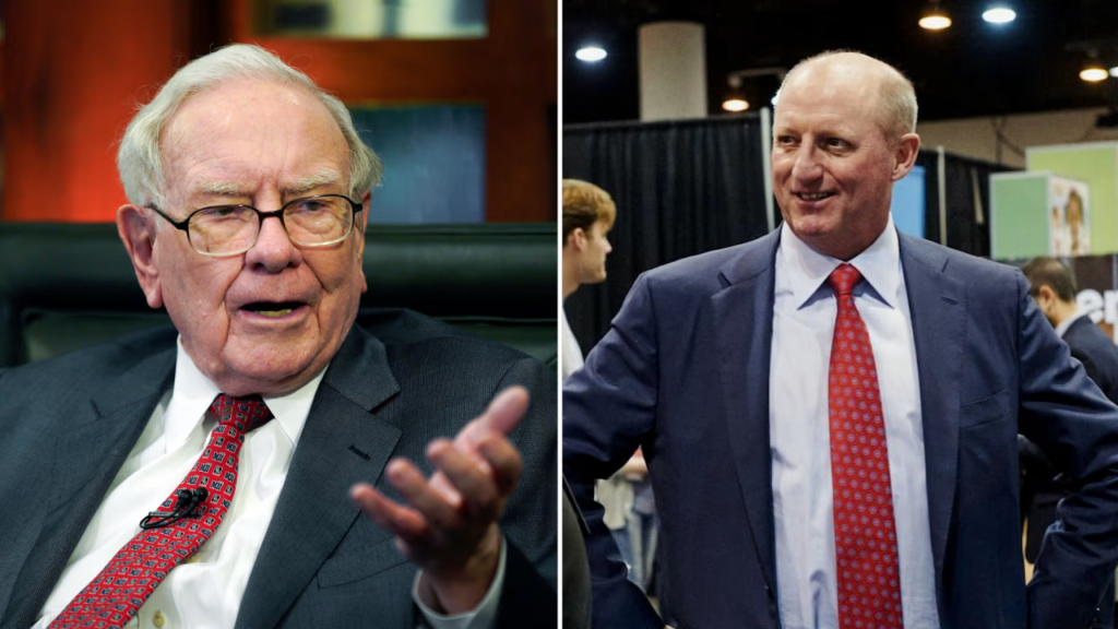 Warren Buffett and Gregory Abel.