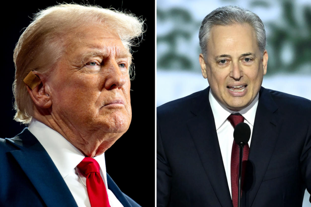 President Trump and David Sacks.