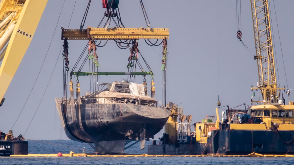 Superyacht that sank with tech magnate on board salvaged