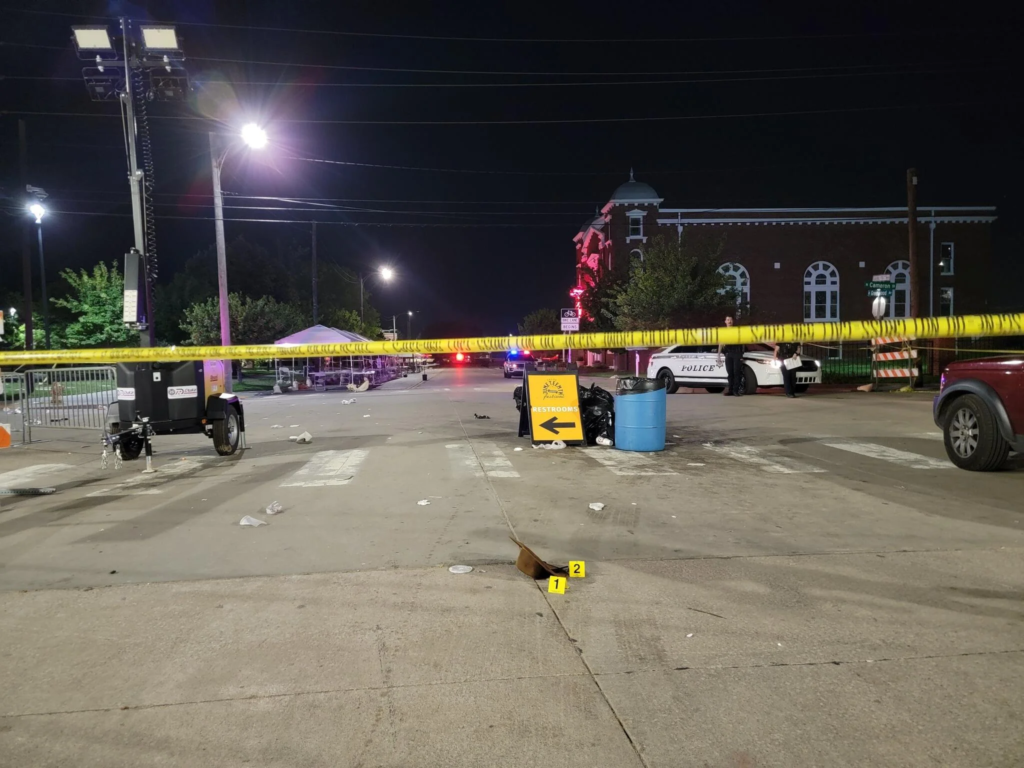 Police responded to a shooting that broke out during a busy Juneteenth celebration near downtown Tulsa, Oklahoma, on Saturday night.Tulsa Police Department/Facebook