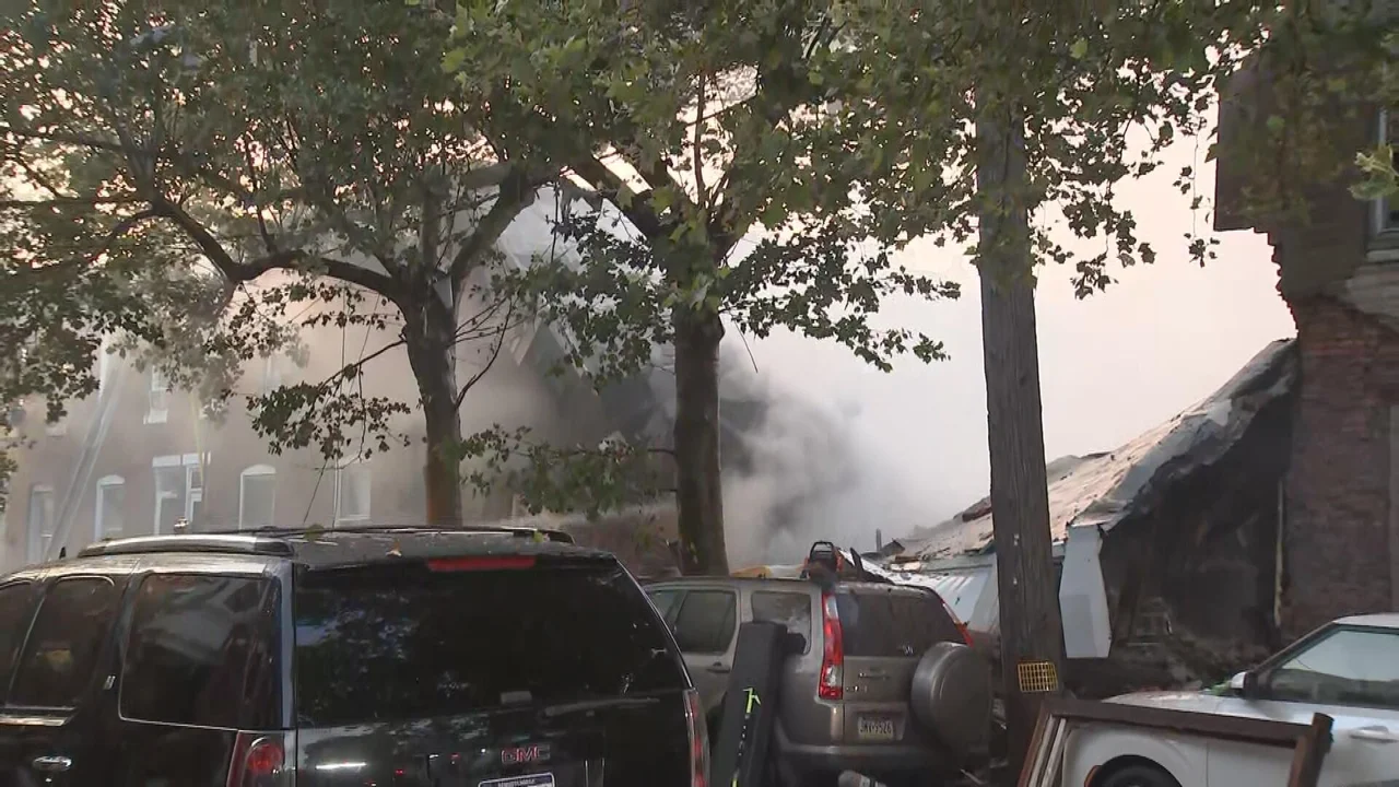Multiple buildings collapse on residential block in Philadelphia