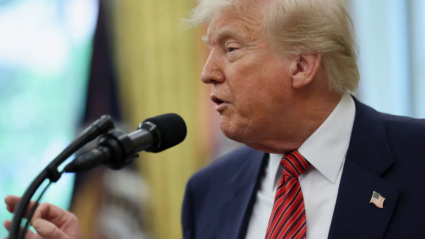 U.S. President Donald Trump on Wednesday said China will supply rare earths up front to the U.S. as part of a trade agreement.