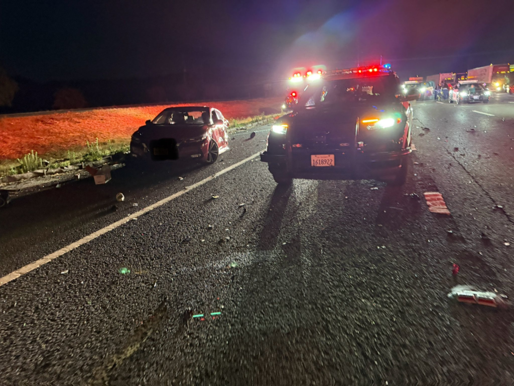 Multi-vehicle crash on Highway 80 in Fairfield injures 7