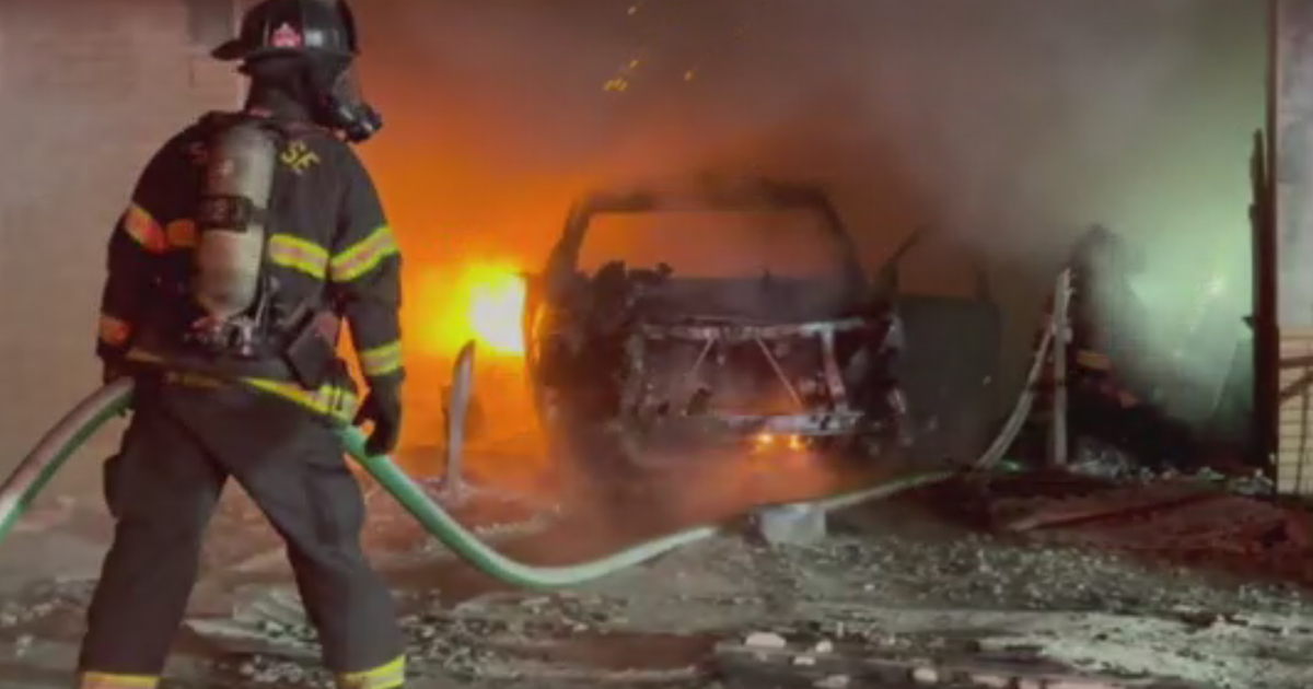 US post office in San Jose catches fire after vehicle crashes into building