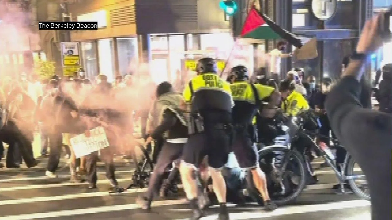 13 arrested, 4 police officers injured during pro-Palestinian protest in Boston