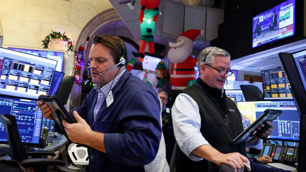 The Dow Jones tumbles 600 points after hot inflation report, mounting concerns about AI impact