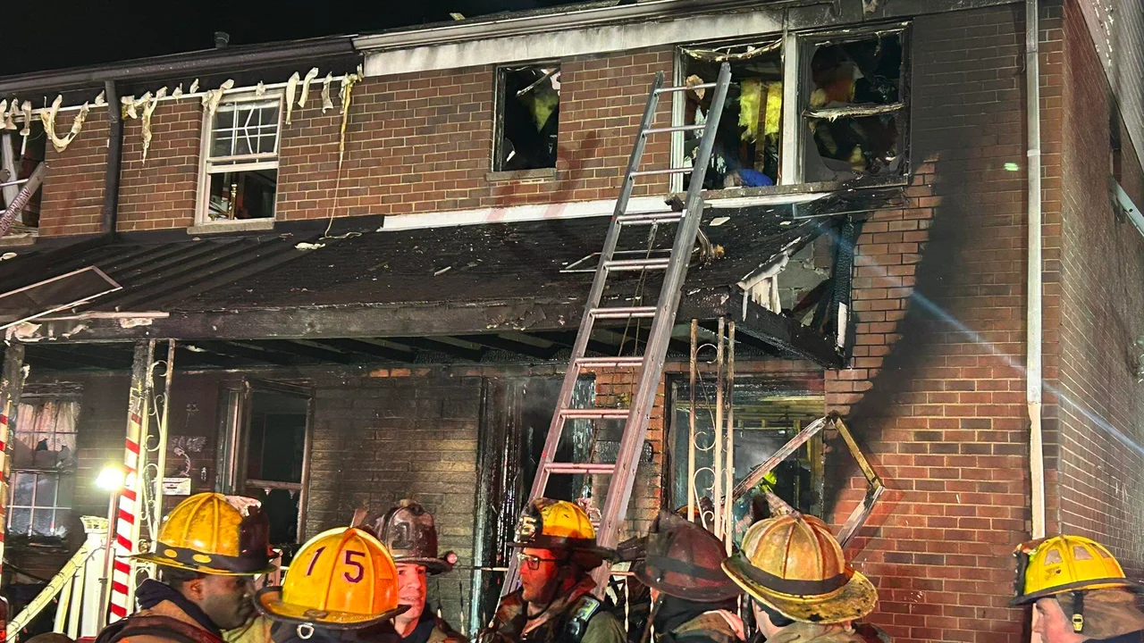 Two massive fires break out in Baltimore County Friday night