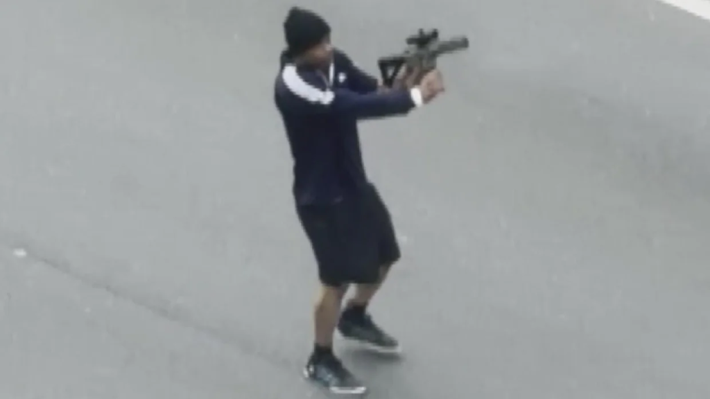 Cambridge Shooting Video Shows Gunman Firing at Cars Before Police Shoot Suspect