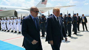 Trump arrives in Turkey as NATO is strained by Russian attacks, U.S. impatience