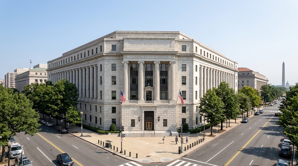 Federal Reserve building exterior in Washington, D.C.