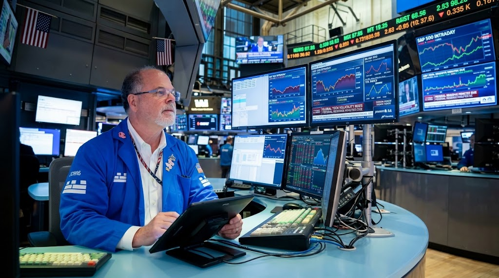 U.S. Stock Futures Slip as Oil, Yields and AI Anxiety Hit Markets