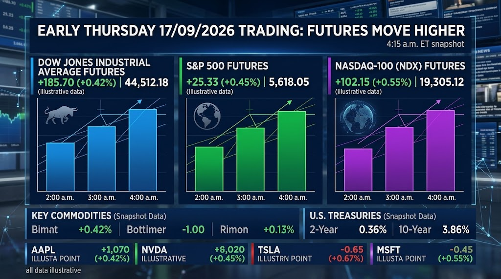 Dow S&P 500 and Nasdaq futures rise after Federal Reserve rate hike