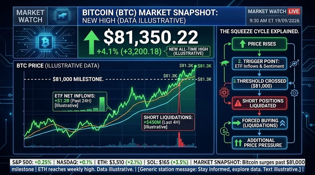 How Bitcoin short liquidations can accelerate a cryptocurrency rally
